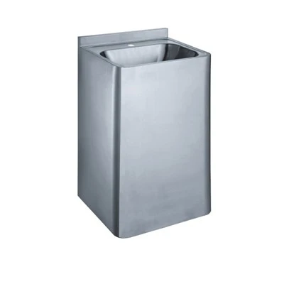 Sinc pedestal masnachol dur gwrthstaen